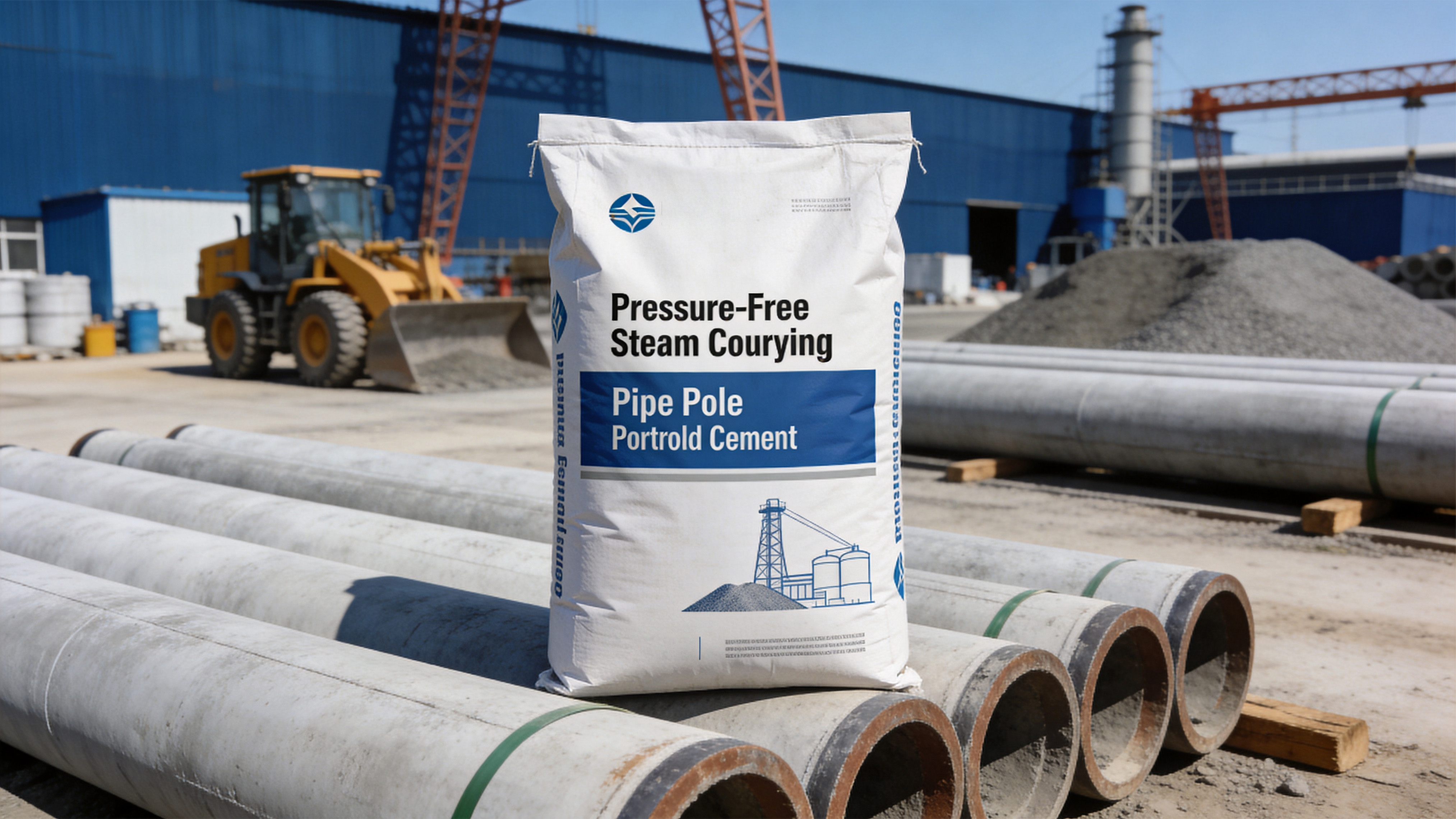 Ciment pour pieux‑tuyaux sans autoclave